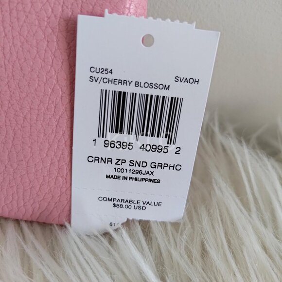 Coach Corner Zip Wristlet With Sundae Graphic CU254 pink ice cream - Picture 10 of 11